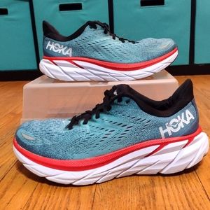 Hoka Clifton 8 Running Shoes Men's 9 Wide(Fits Womens 10 Wide) Very Clean !!
